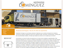 Tablet Screenshot of mudanzasdominguez.com